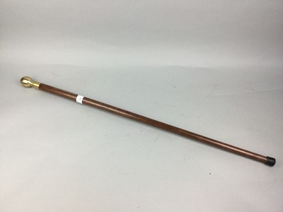 Lot 552 - A VICTORIAN WALKING STICK AND THREE OTHERS