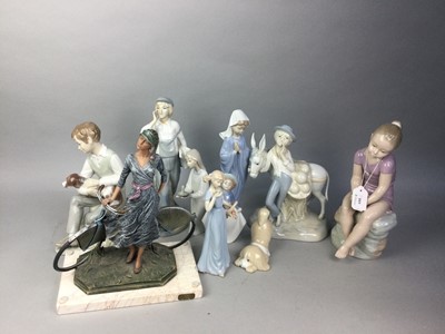 Lot 688 - A COLLECTION OF TEN FIGURES INCLUDING NAO