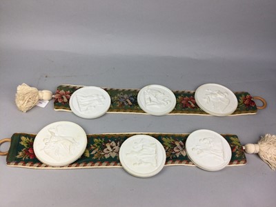 Lot 545 - A SET OF SIX ROYAL COPENHAGEN CIRCULAR PLAQUES