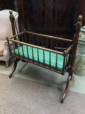 Lot 475 - A VICTORIAN CRADLE