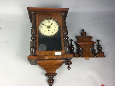 Lot 555 - A VIENNA STYLE WALL CLOCK