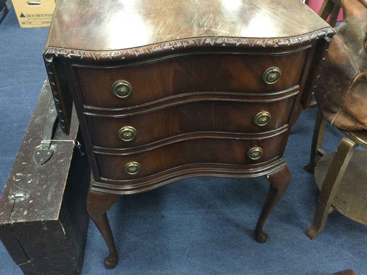 Lot 235 - A PAIR OF MAHOGANY BESIDE CHESTS