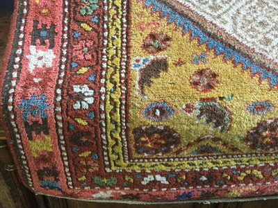 Lot 939 - A CAUCASIAN BORDERED RUG