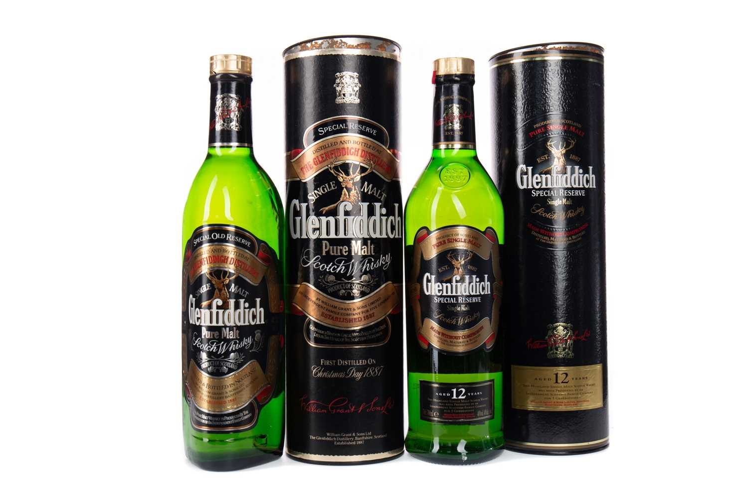 Lot 43 - GLENFIDDICH SPECIAL OLD RESERVE AND SPECIAL RESERVE AGED 12 YEARS