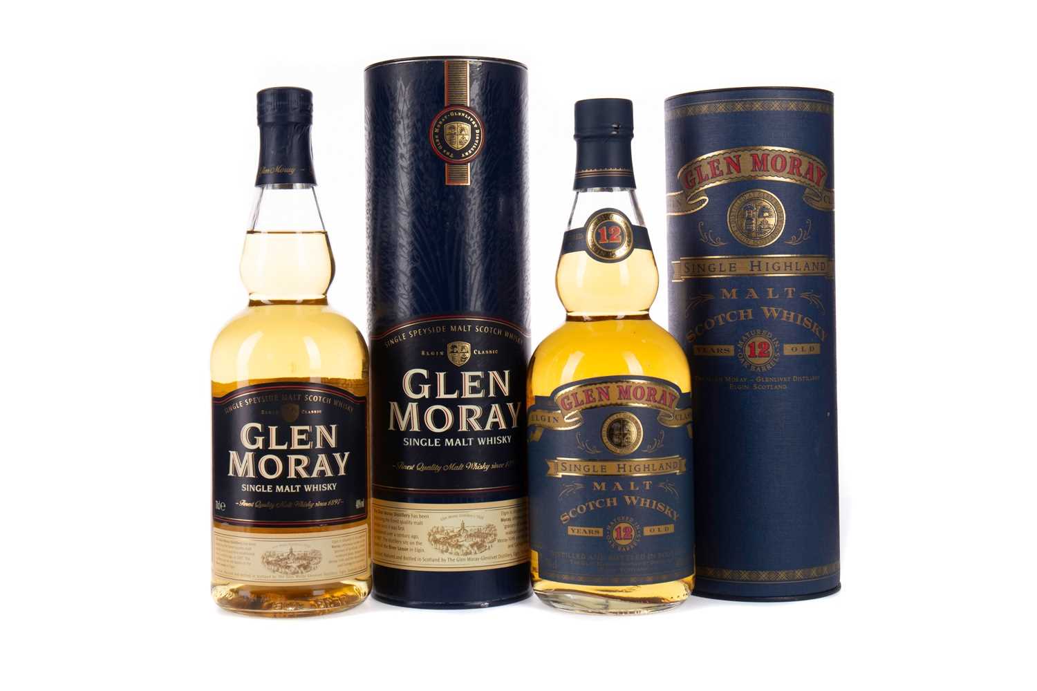 Lot 44 - GLEN MORAY 12 YEARS OLD AND NAS