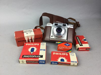 Lot 702 - AN AGFA VINTAGE CAMERA AND ACCESSORIES