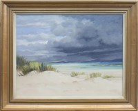 Lot 153 - * ANNE DONALD, APPROACHING STORM, BARRA oil on...