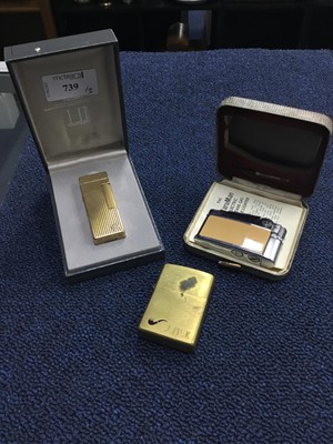 Lot 739 - A LOT OF DUNHILL, MARUMAN AND ZIPPO LIGHTERS
