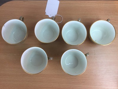 Lot 123 - A SET OF SIX EARLY 19TH CENTURY ENGLISH PORCELAIN TEACUPS, ALONG WITH EIGHT OTHERS