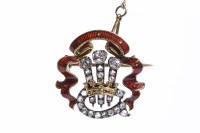 Lot 27 - GEORGE V PRINCE OF WALES DIAMOND SET ENAMELLED...