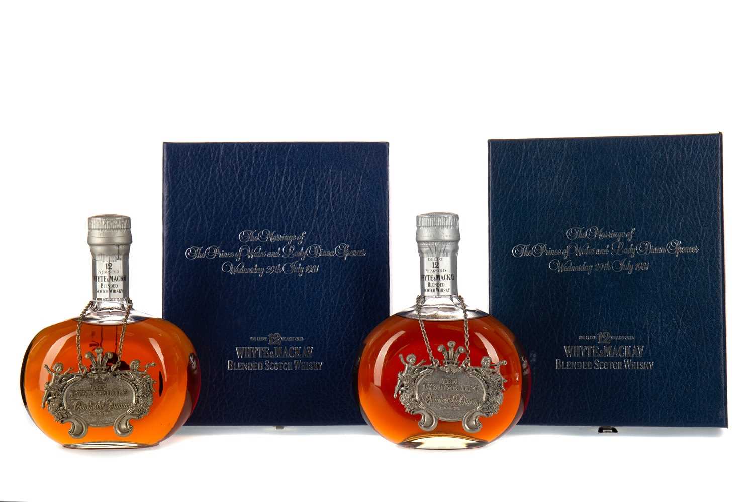Lot 67 - TWO BOTTLES OF WHYTE & MACKAY ROYAL WEDDING 12 YEARS OLD