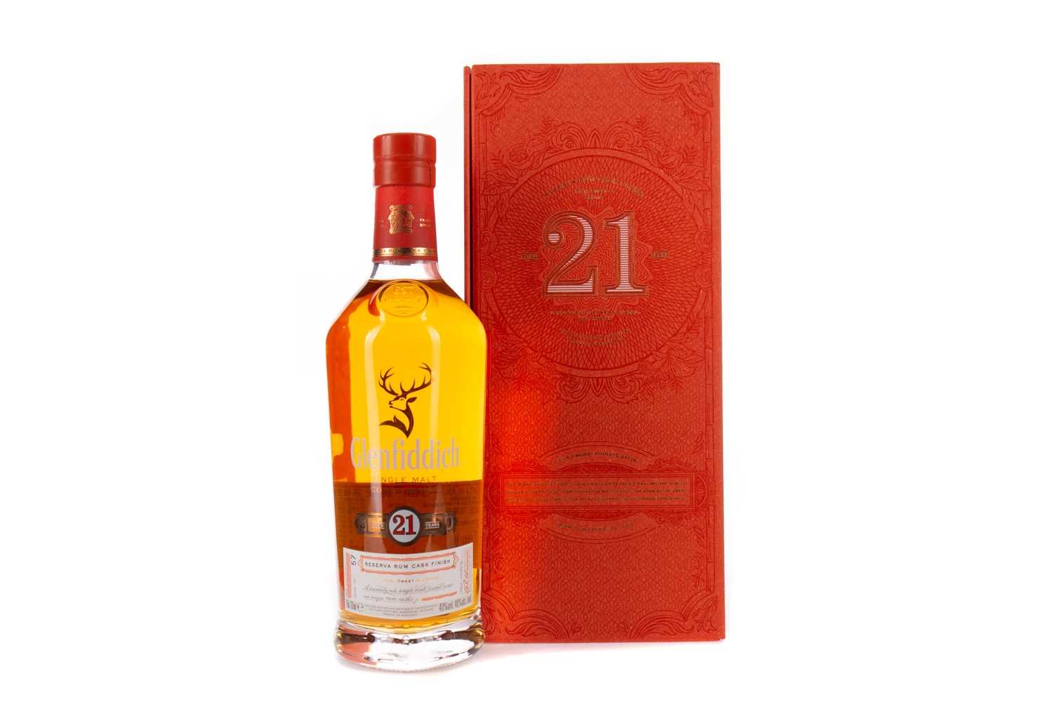 Lot 91 - GLENFIDDICH AGED 21 YEARS RUM CASK FINISH