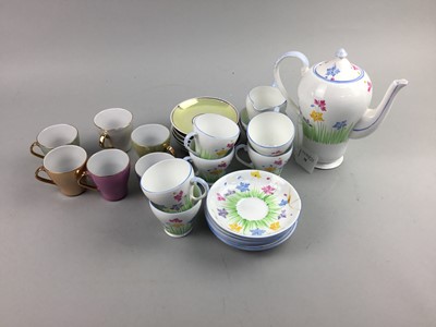 Lot 38 - A ROYAL GRAFTON PART COFFEE SERVICE AND A SET OF SIX COFFE CUPS AND SAUCERS