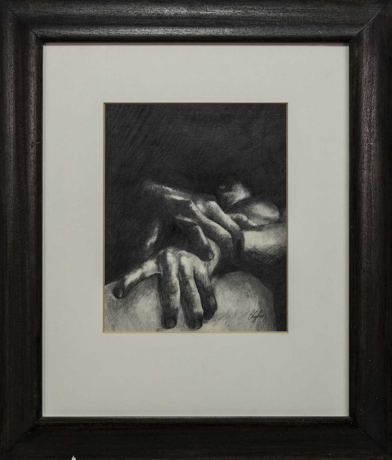 Lot 568 - AN UNTITLED CHARCOAL BY CHERYLENE DYER