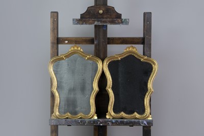 Lot 501 - A PAIR OF LATE 19TH CENTURY GILTWOOD WALL MIRRORS
