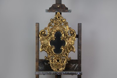 Lot 503 - A LATE 19TH CENTURY GILTWOOD AND GESSO MIRROR