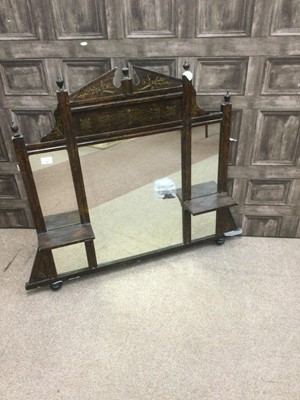 Lot 143 - A LATE 19TH CENTURY MIRROR