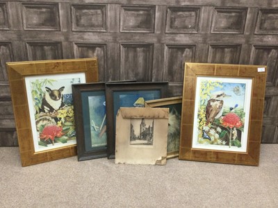 Lot 126 - A GROUP OF PRINTS AND AN OIL