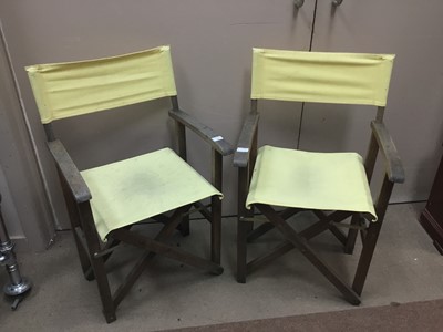 Lot 166 - TWO DIRECTORS FOLDING CHAIRS