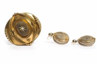 Lot 57 - VICTORIAN DIAMOND SET CUSHION BROOCH of oval...