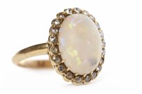 Lot 60 - EARLY TWENTIETH CENTURY OPAL AND DIAMOND...
