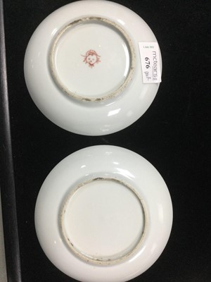 Lot 676 - A PAIR OF LATE 19TH CENTURY CHINESE SAUCER DISHES