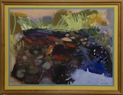 Lot 586 - AN UNTITLED MIXED MEDIA BY ALMA WOLFSON