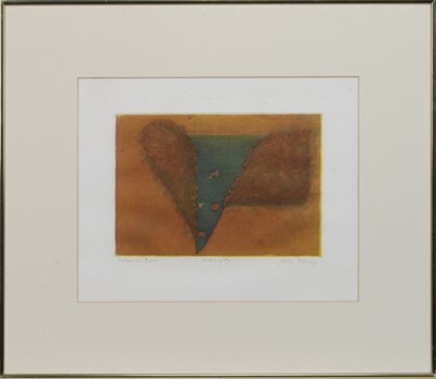 Lot 588 - AUTUMN BURN, AN ETCHING BY JACKI PARRY