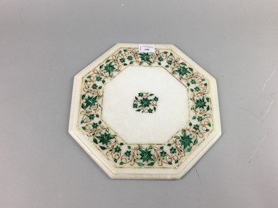 Lot 190 - A PIETRA DURA MARBLE OCTAGONAL TABLE TOP