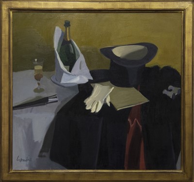 Lot 622 - A NIGHT AT THE OPERA, AN OIL BY ALEXANDER GOUDIE