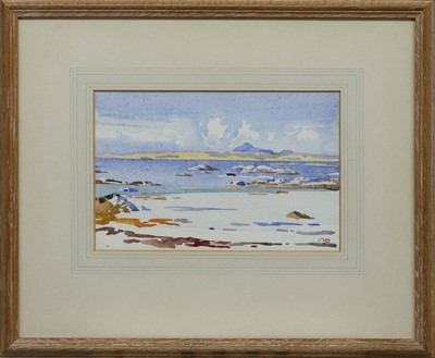 Lot 54 - A NEAP TIDE, IONA, A WATERCOLOUR BY MARY HOLDEN BIRD