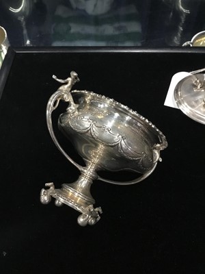 Lot 1723 - A GEORGE V SILVER REPLICA OF THE LYSISTRATA CHALLENGE CUP