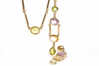 Lot 87 - PAIR OF MULTI GEM SET EARRINGS set with...