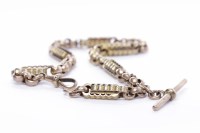 Lot 91 - VICTORIAN WATCH CHAIN formed by moulded...