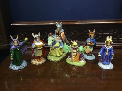 Lot 297 - A LOT OF SIX BUNNYKINS BY ROYAL DOULTON FIGURES