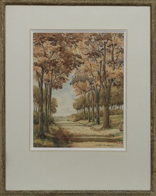 Lot 265 - AUTUMN, A WATERCOLOUR BY WILFRED CRAWFORD APPLEBY