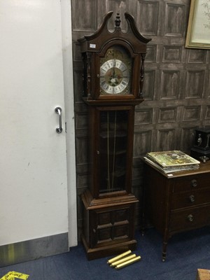 Lot 312 - A REPRODUCTION GRANDFATHER CLOCK