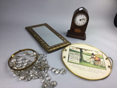 Lot 359 - AN EARLY 20TH CENTURY MAHOGANY MANTLE CLOCK