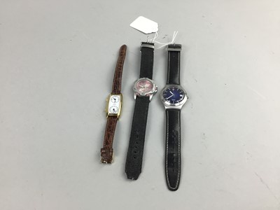 Lot 369 - A SWATCH WRIST WATCH, SEKONDA AND ANOTHER WATCH