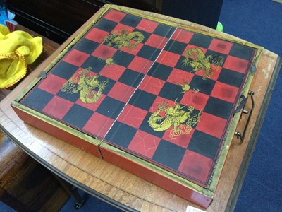 Lot 461 - A CHINESE CHESS SET