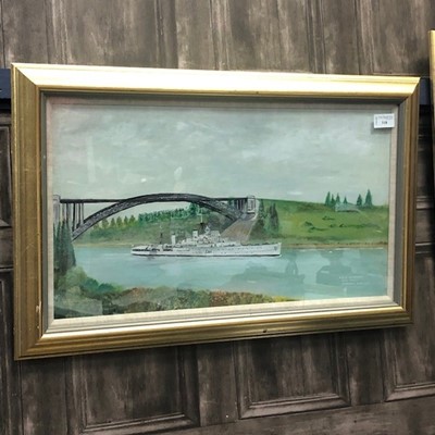 Lot 318 - A FRAMED OIL OF H.S JAMAICA