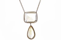Lot 108 - IMPRESSIVE EDWARDIAN CITRINE DROP NECKLET...