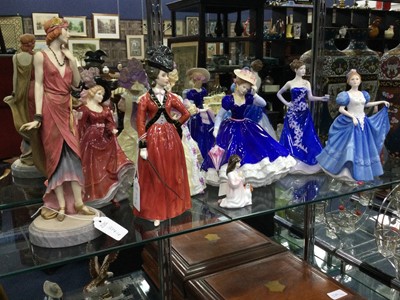 Lot 314 - A ROYAL DOULTON FIGURE OF 'MARY' AND SEVEN OTHERS