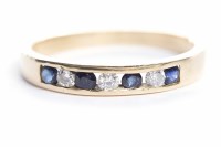 Lot 115 - SAPPHIRE AND DIAMOND SEVEN STONE RING set with...