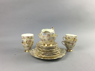 Lot 525 - A FOLEY TEA SERVICE