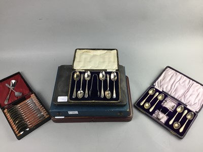 Lot 535 - A LOTOF SILVER PLATED AND OTHER CUTLERY