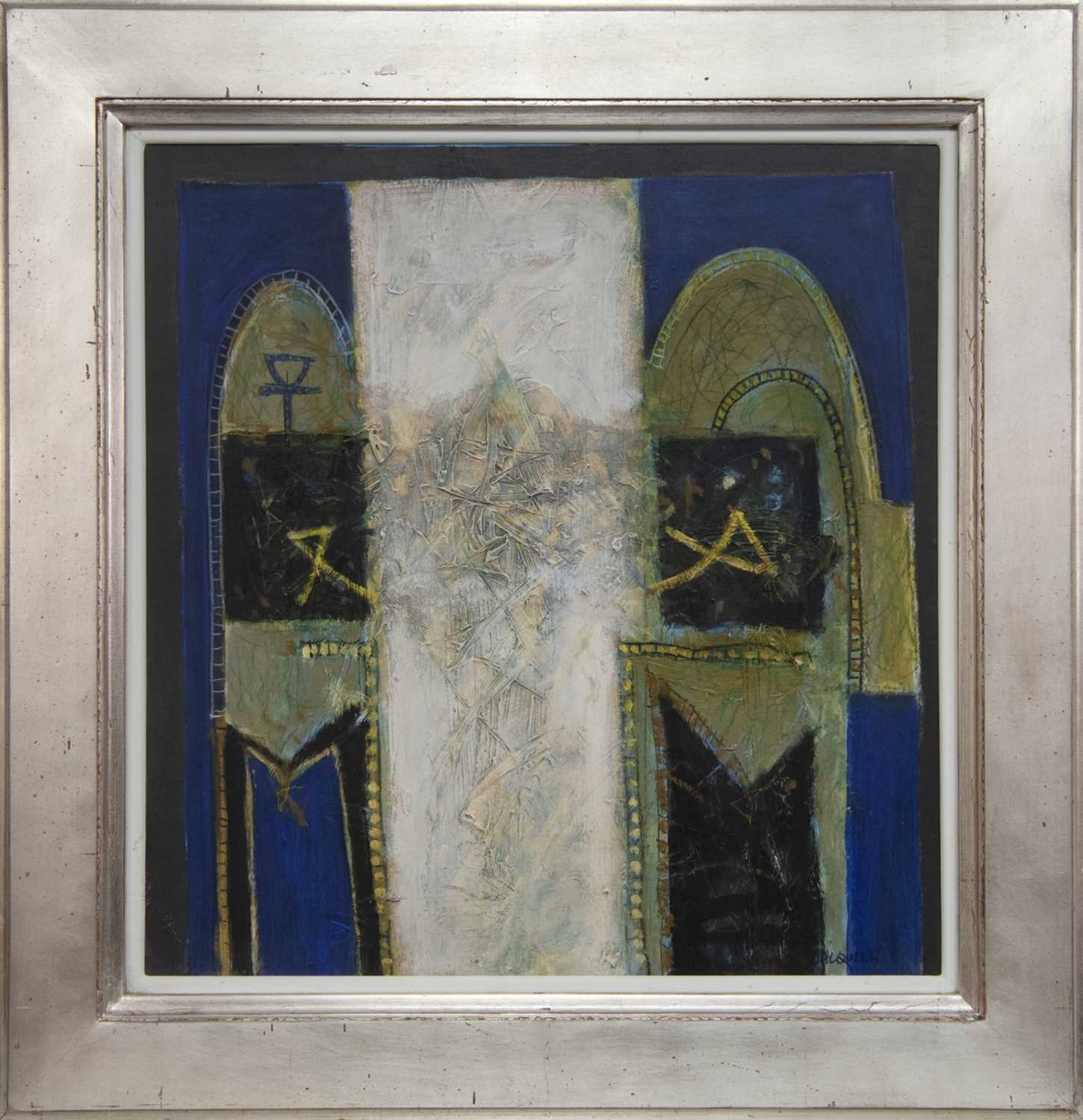 Lot 603 - EGYPTIAN DOORS, A MIXED MEDIA BY CHARLES MACQUEEN