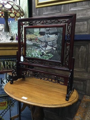 Lot 502 - A MODERN CHINESE TABLE SCREEN