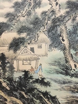 Lot 603 - A LARGE CHINESE PAINTING