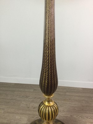 Lot 1750 - AN EARLY 20TH CENTURY GLASS STANDARD LAMP